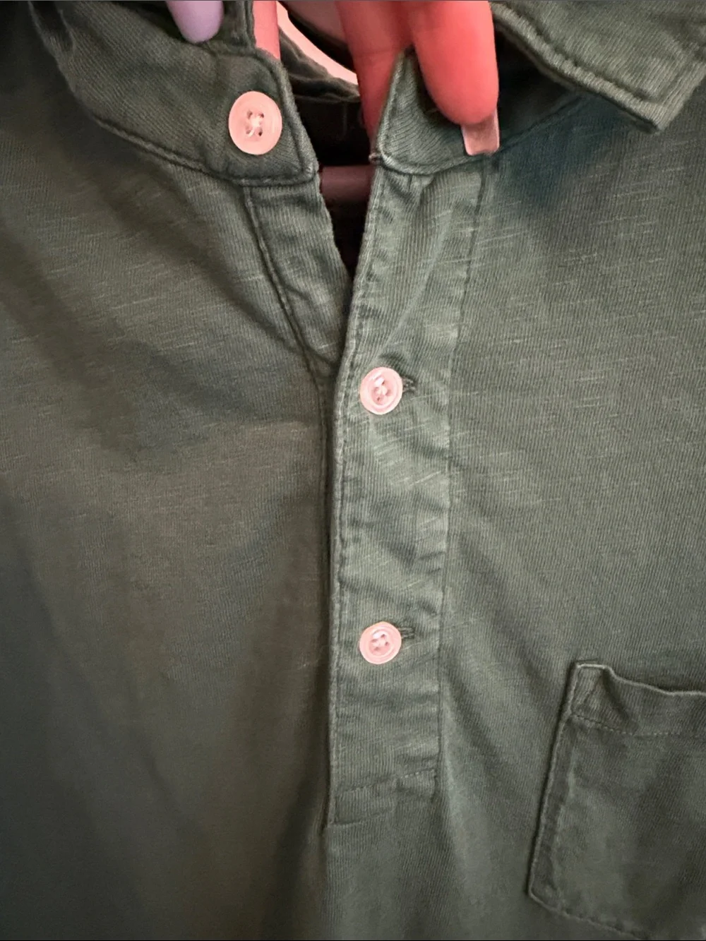 J. Crew Forest Green Pocket Polo